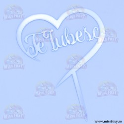 Topper "Te Iubesc" Inimă -...