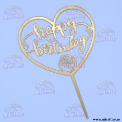 Topper "Happy Birthday"...