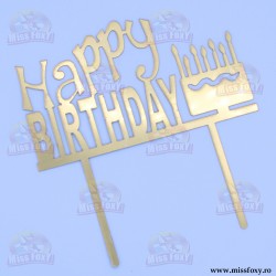Topper "Happy Birthday"...