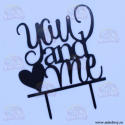 Topper "You & Me" - Negru