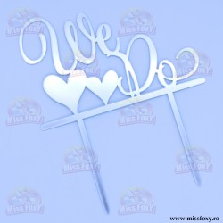 Topper "We do" - Argintiu