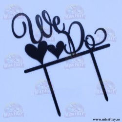 Topper "We do" - Negru