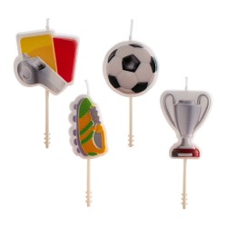 Set 4 lumanari Figurina FOTBAL
