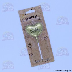 Lumânare Inimă Balon "Happy...