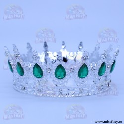 Coroniță PVC  - Argintiu+Verde