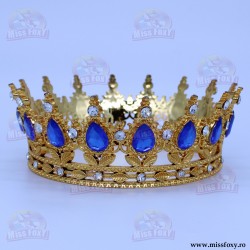 Coroniță PVC  - Auriu+Albastru