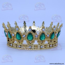 Coroniță PVC  - Auriu+Verde