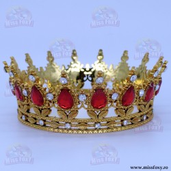 Coroniță PVC  - Auriu+Roșu